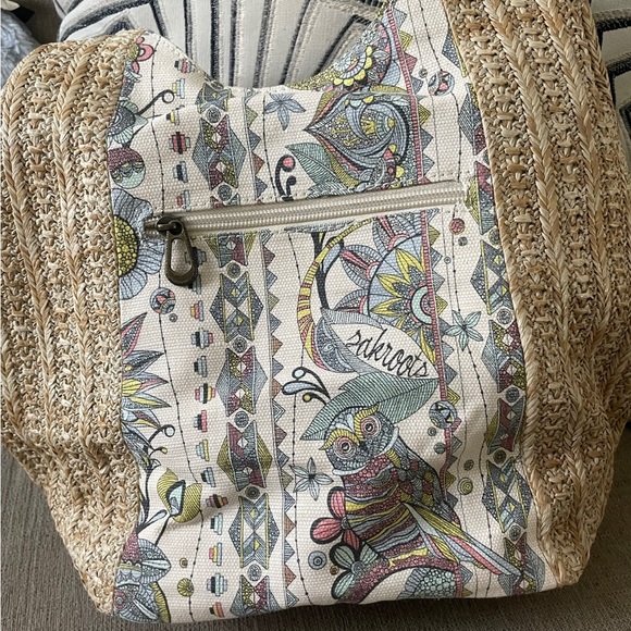 The Sak-Sakroots Roma Shopper-Spirit Desert by Valentina Ramos w/Owl Keychain - Picture 2 of 4
